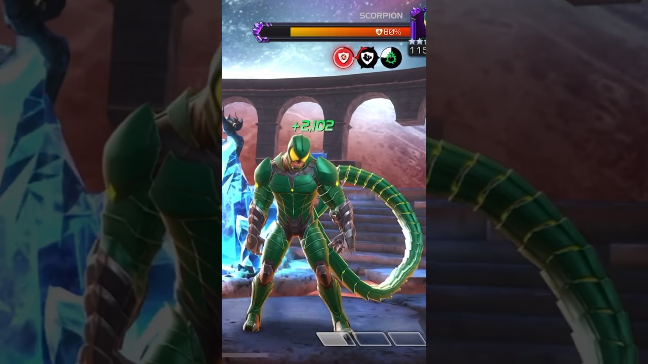 Act 8.2.4 scorpion boss getting belly clapped  