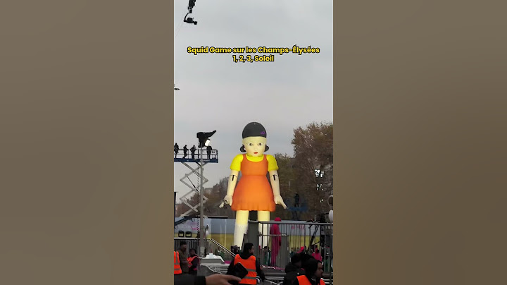 Squid Game sur les Champs-Élysées: 1, 2, 3, Soleil #squidgame #paris #champselysees