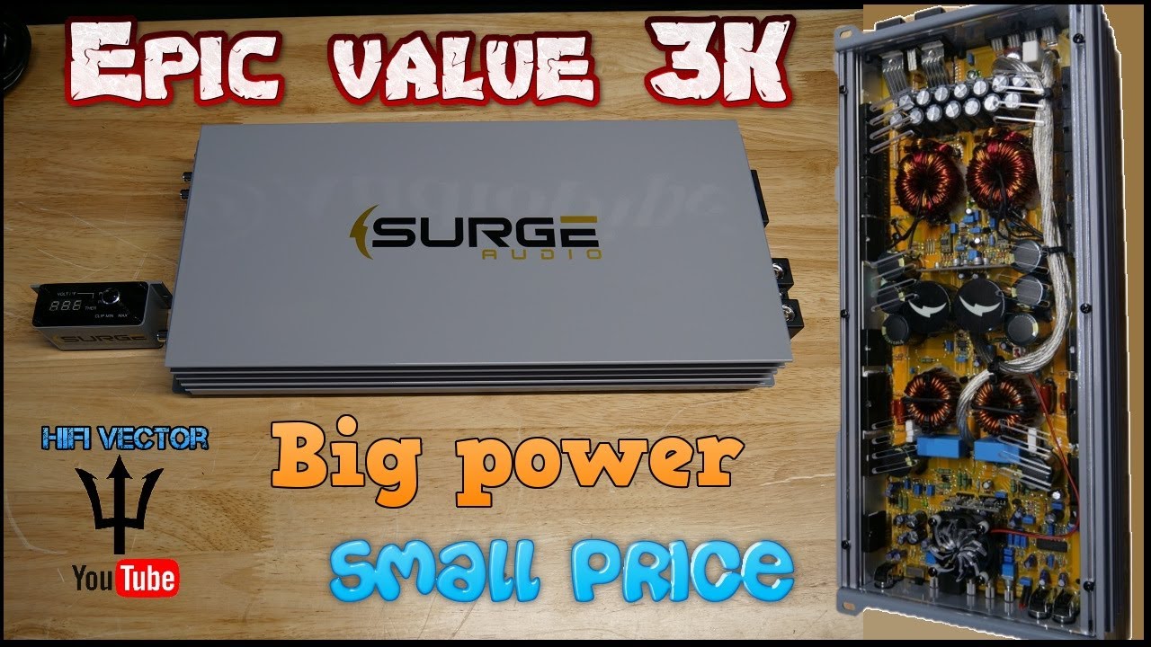 Surge Audio amp Dyno PL 3000.1 Epic Value 3000 watt amp YouTube