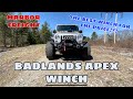 BEST WINCH UNDER $500 ??? Harbor Freights Badlands APEX winch unboxing, instal, review & TEST!