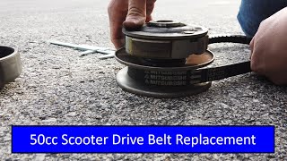 50cc Scooter Drive Belt Replacement by The After Work Garage 42,811 views 3 years ago 8 minutes, 24 seconds