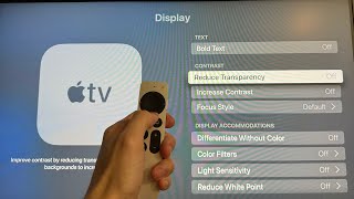 Apple TV: How to Turn On/Off Reduce Transparency Tutorial! (For Beginners)