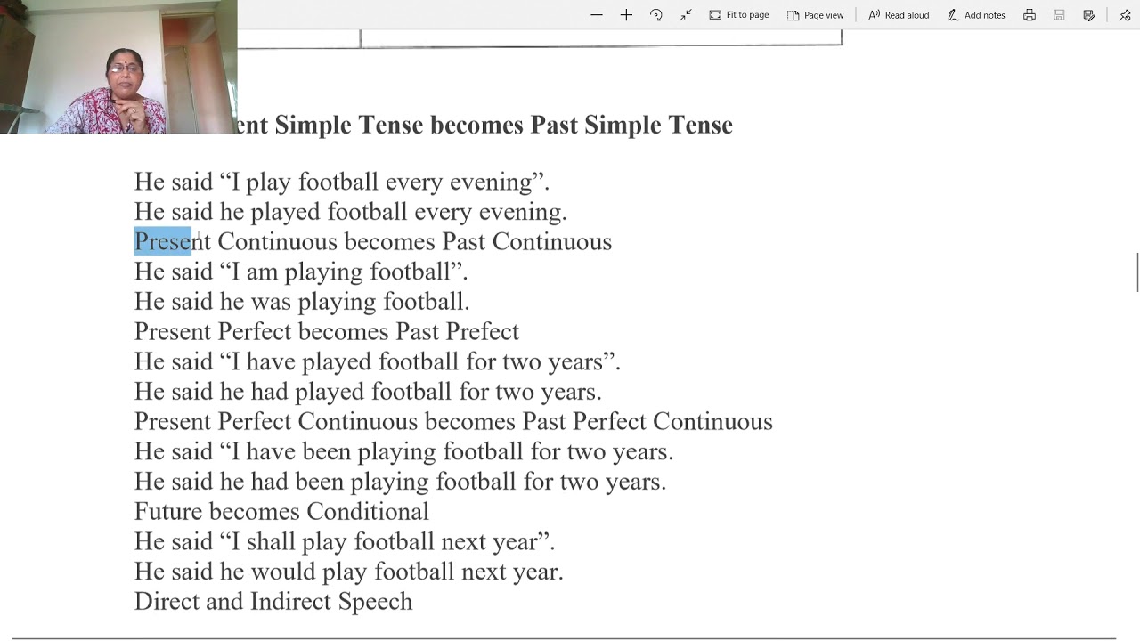 class 9 and 10 english gseb direct and indirect