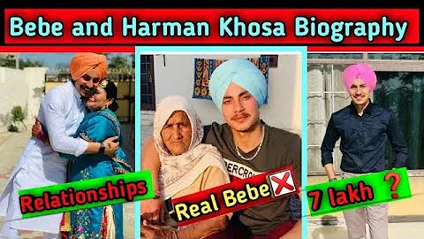 Harman Khosa and Bebe Biography and Lifestyle | Harman khosa biography | Bebe de funny clips