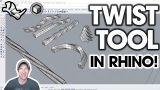 How to Use the TWIST TOOL in Rhino!