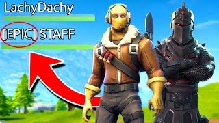 I Played FORTNITE With An EPIC EMPLOYEE!