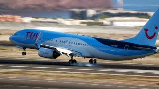 Tenerife South Airport Landings in 4K: Up-Close Plane Spotting