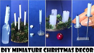 DIY Miniature Christmas Decor & Candles