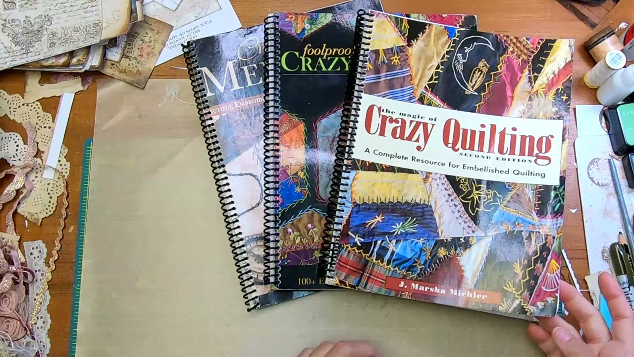 Me Rambling & Sharing My Favorite Crazy Quilt Books