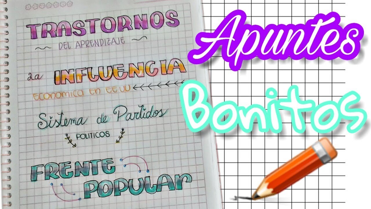 HAZ TÍTULOS BONITOS SIN LETTERING! ♡ ~Ani | Lettering, Ponce, Make it  yourself