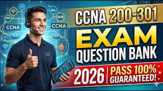 CCNA 200-301 Exam Question Bank 2026 | Pass 100% GUARANTEED!  #ccna #networking #networkengineering
