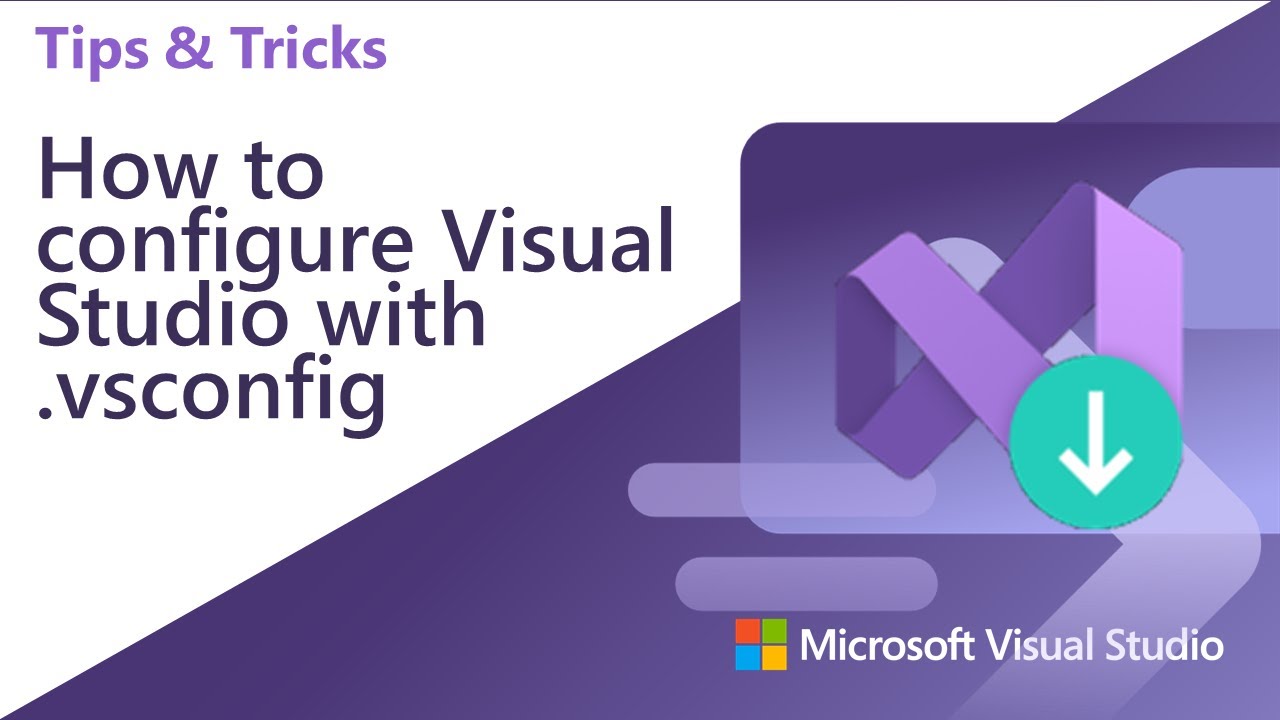 How to configure Visual Studio with .vsconfig - YouTube