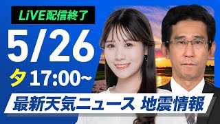 ウェザーニュースの配信のサムネイル画像