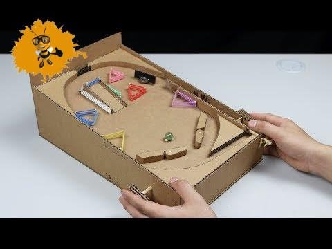 どのようにホームでダンボールとピンボールマシンを作る方法 ベスパ Crabro Youtube