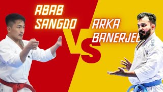 KIO ALL INDIA KARATE CHAMPIONSHIP 2024, Senior male Individual Kata. ABAB SANGDO vs ARKA BANERJEE.