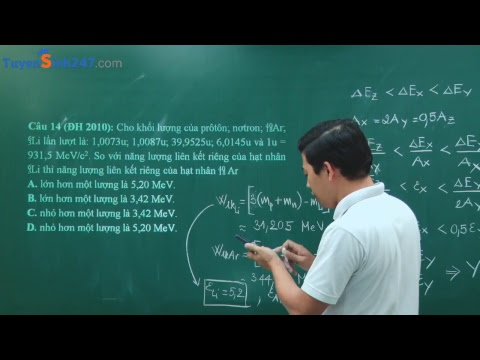 Đại cương về hạt nhân nguyên tử - Vật Lí 12 - Giáo viên : Phạm Quốc Toản