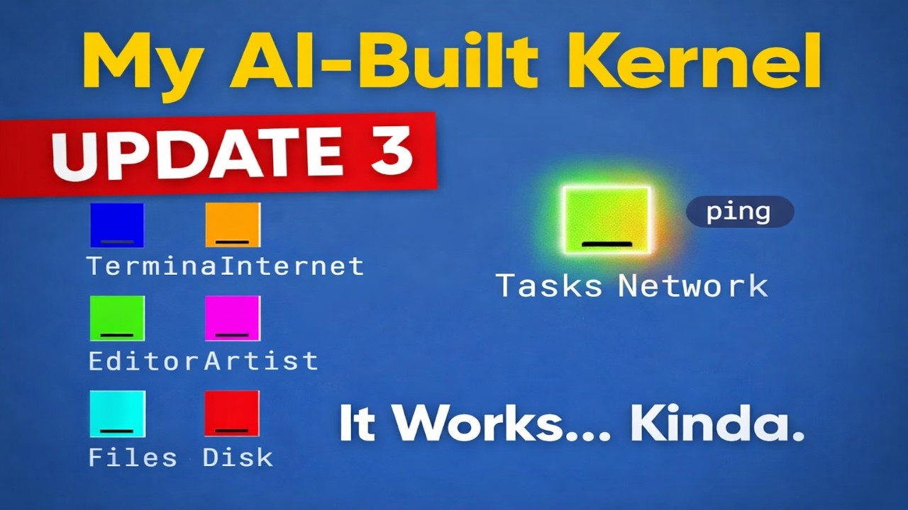 My Custom Kernel Built with AI - Update 3 | Filesystem, Desktop ...