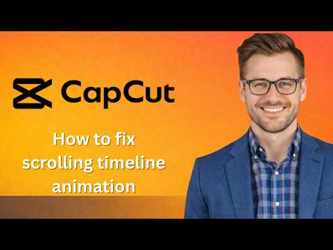 How to fix scrolling timeline animation in capcut pc (Latest Update)