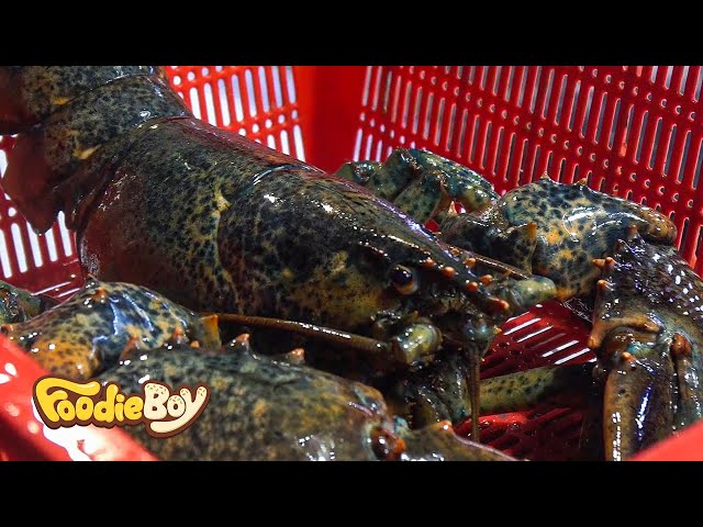 부산 자갈치시장 / 랍스타 세트(Lobster with Side Dishes) / Korean Street Food / Jagalchi Market, Busan Korea