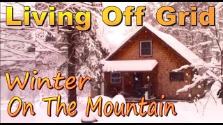 HOMESTEADING IN AN OFF GRID CABIN IN WINTER.   Adversity = Adventure.   A Backwoods living Vlog #142