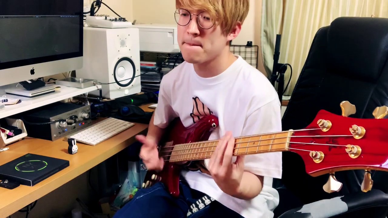 【Original】Okadake funky slap bass ! 【Bassplay】