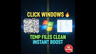 Click Windows Temp Files Clean 🔥 Instant Speed Boost (No Software) screenshot 3