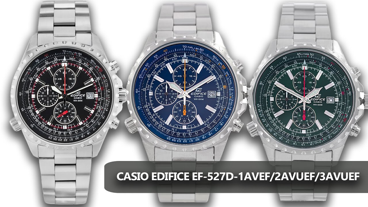 Zegarki Męskie Casio Edifice Ef 527d 1avef 2avuef 3avuef Youtube