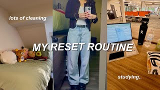 SUNDAY RESET ROUTINE | cleaning, laundry, packing