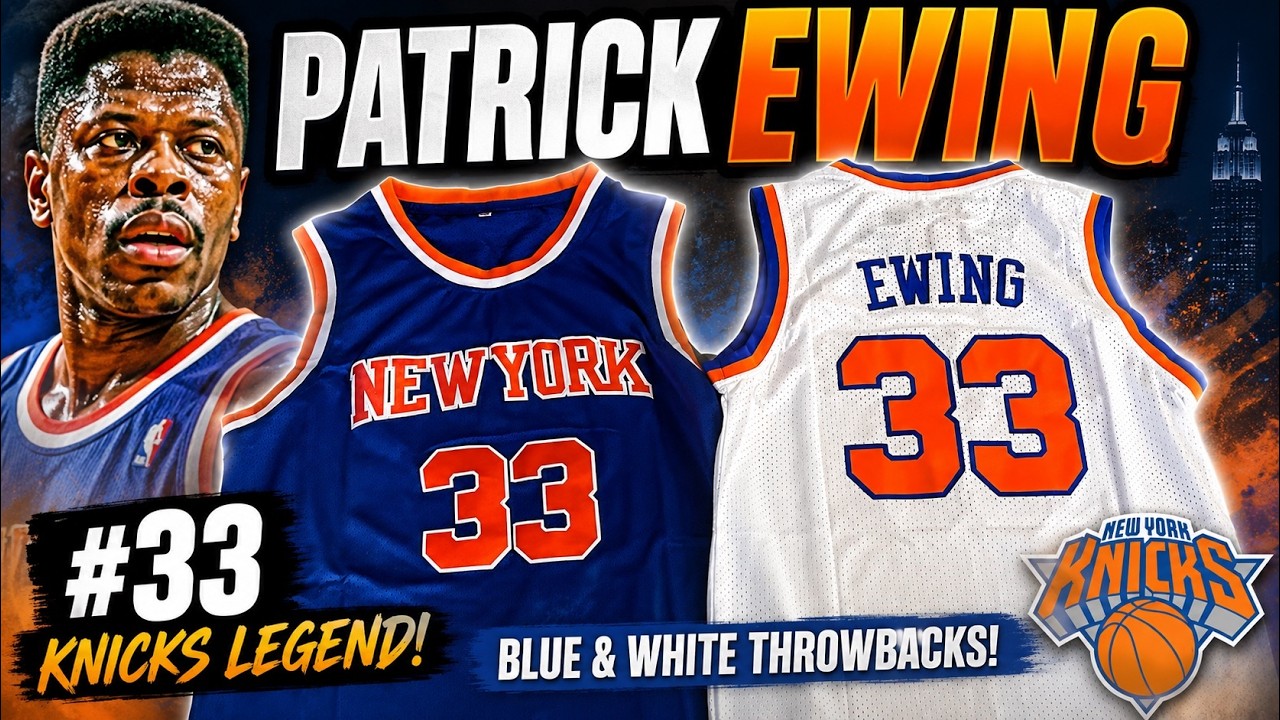 Patrick Ewing #33 New York Knicks Throwback Stitched Jersey White