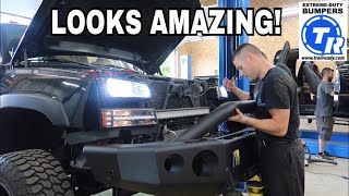 How to install a Offroad bumper from Trail Ready *Duramax looks great*