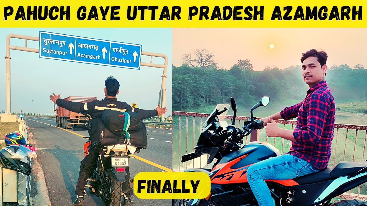 Finally Uttar Pradesh Azamgarh Pahuch Gaye 😊 | Mumbai to Up Ride 🔚