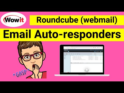 Roundcube (webmail ) - How to setup auto-responders