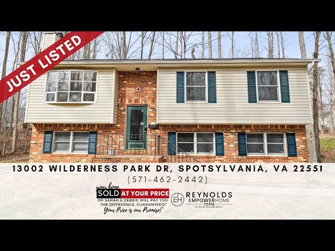 13002 Wilderness Park Drive, Spotsylvania, VA home video tour