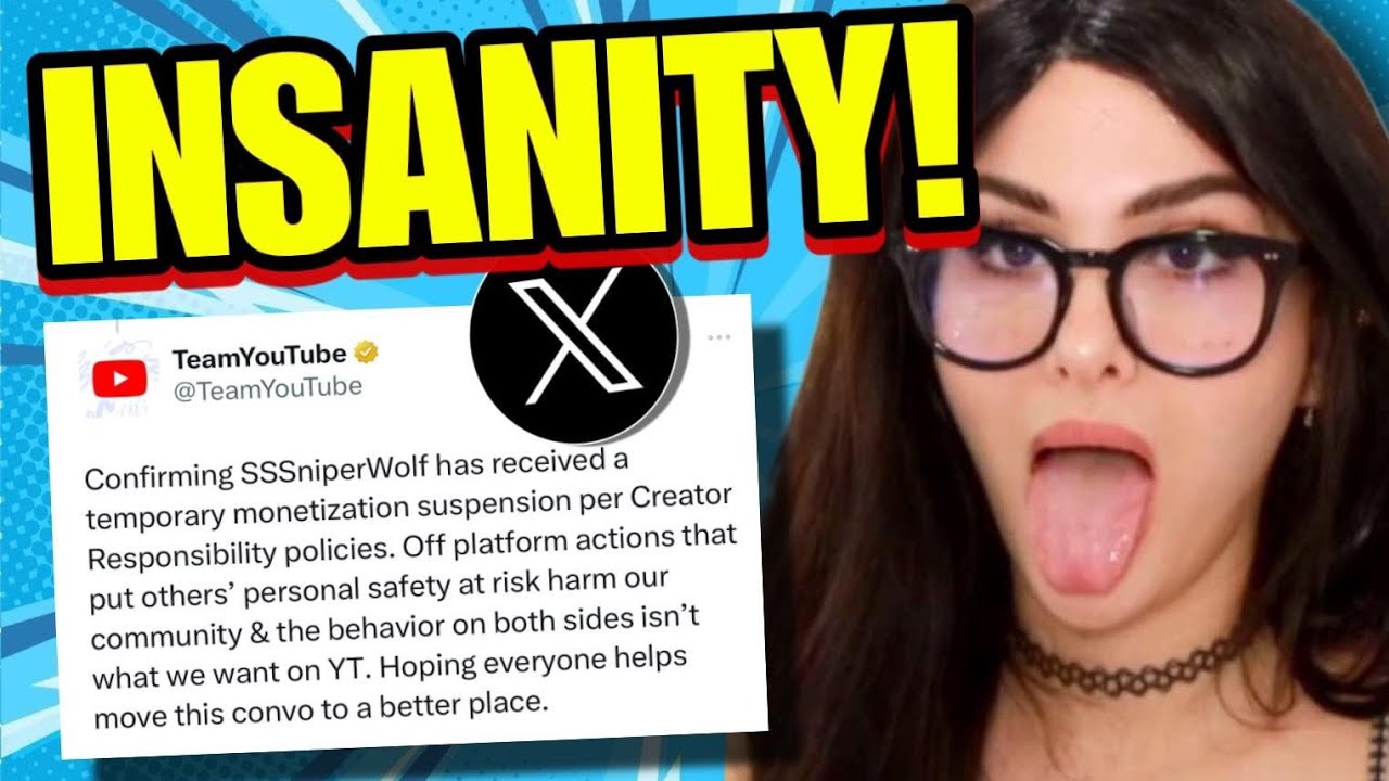 YouTube "Temporarily" Suspends SSSniperwolf – Blames "Both Sides" For DOXXING Controversy