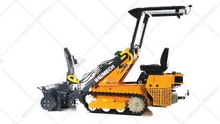 Универсальная машина мини-погрузчик Baumech ML-03 Pro + роторный снегоуборщик 110 см. + каркас безопасности с двигателем Zongshen GB750 EFI инжектор