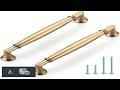 HOME EDIT 10 Pack 5 Inch Champagne Bronze Cabinet Handles Solid Zinc