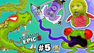 FROG & SNAKE vs. MINION & HATCHIMALS! Draw a Stickman EPIC 2 🚸 Chapter 5 & 6: Ice Crayon (FGTEEV) screenshot 1