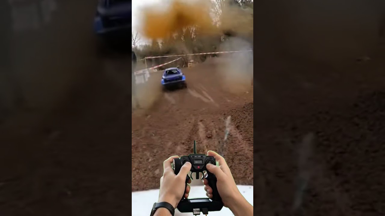 RC Car Mud Rally Crash at Full Speed | Action Camera POV