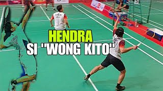 &quot;WONG KITO&quot; SYAHENDRA X REZA Ancaman Baru Tarung Bebas Badminton Tarkam. Nice Angle Cam