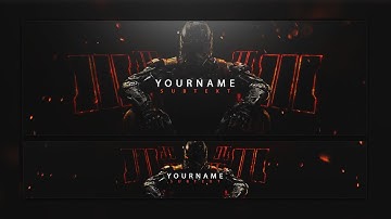 Free Call Of Duty: Black Ops 3 Twitter & Youtube Banner Template