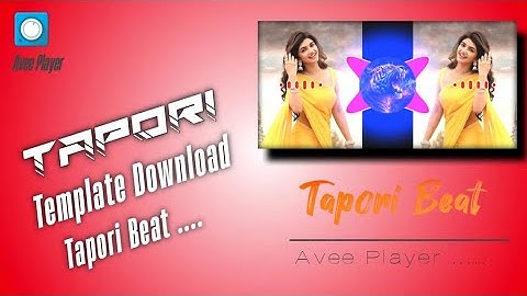 Avee Player Template __ New Tapori Mix  Template Visualizer For Avee Player 