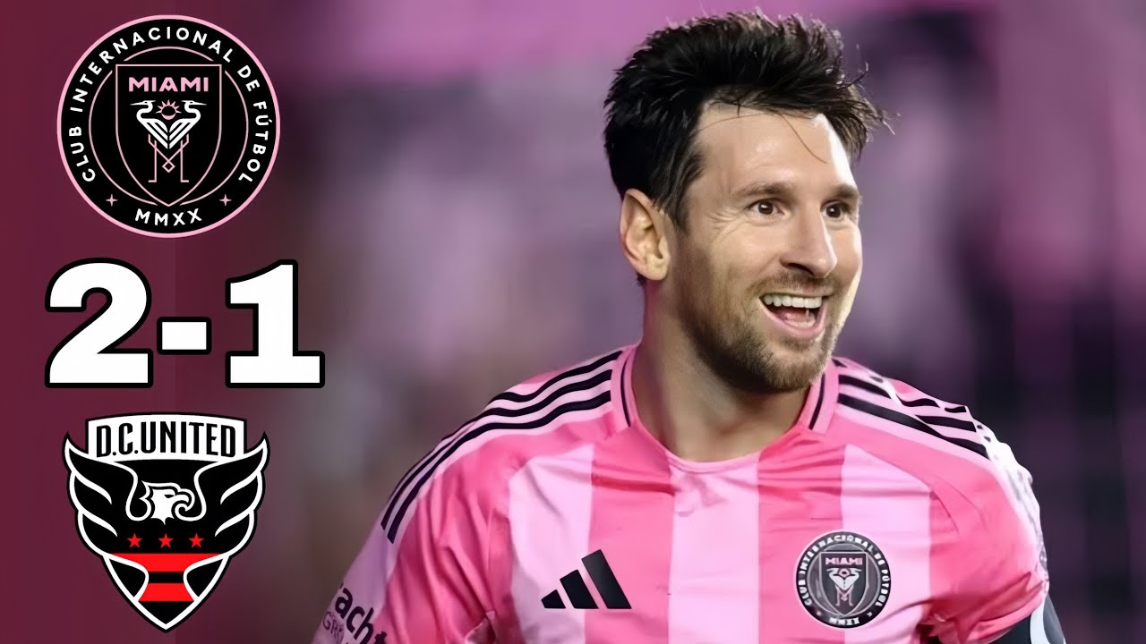 Messi Brilliant Goal 😱| Inter Miami vs DC United (2-1) match highlights| #messi #intermiami 