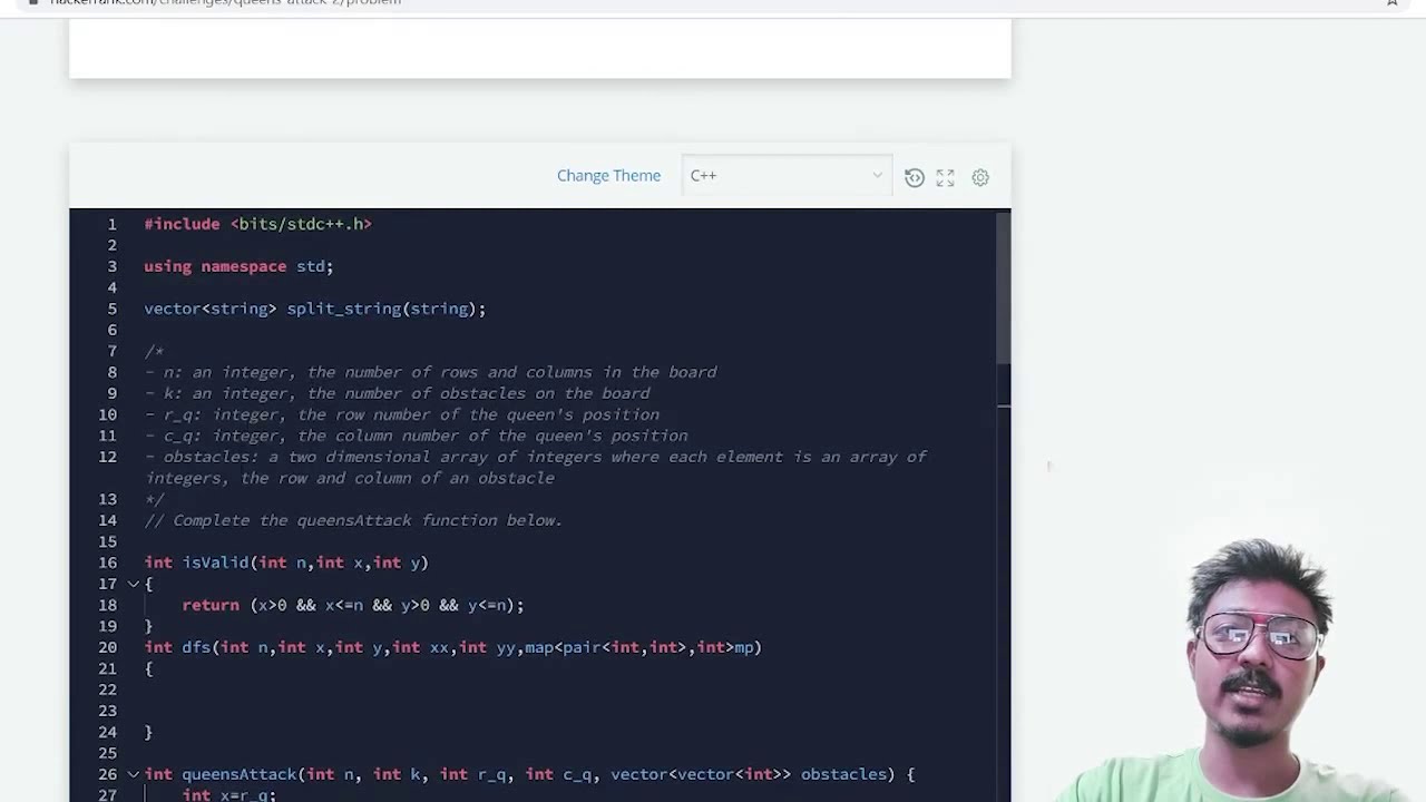 Queen's Attack II | HackerRank Solution | Hindi c++ - YouTube