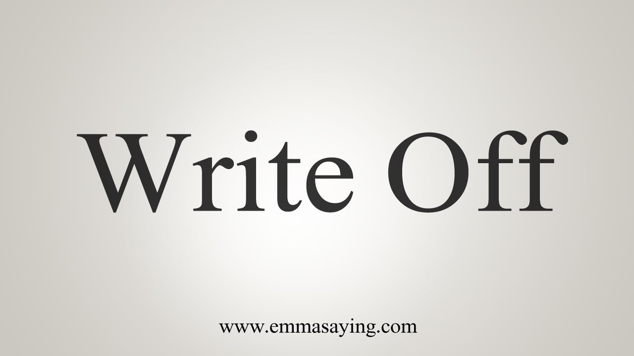 how-to-say-write-off-youtube