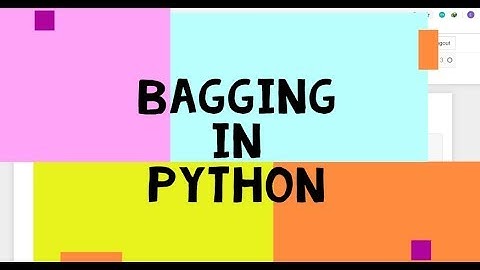 How to implement bootstrap aggregating(bagging) in Python??