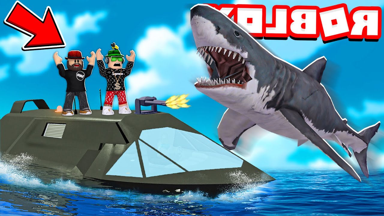 Stealth Boat Vs Shark In Roblox Sharkbite New Update Invisible Ship Youtube - monster shark in the lake roblox sharkbite youtube