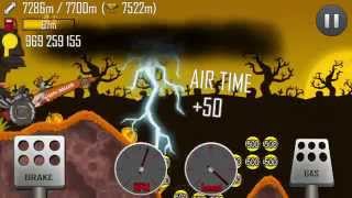 Hill Climb Racing \ Haunted \ 9272 meters on Dragster screenshot 2