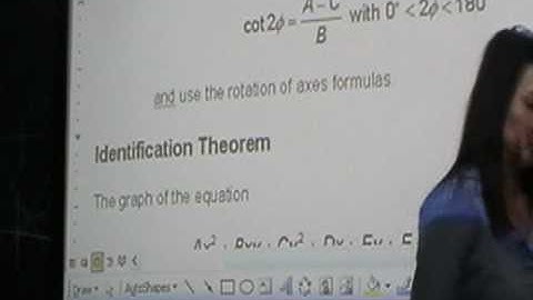 Rotation of Axes: Part A