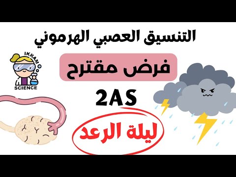 فرض مقترح في مادة العلوم للفصل الثاني التنسيق العصبي الهرموني ليلة الرعد