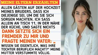 Meine Eltern erzählten jedem Gast, ich sei die Enttäuschung der Familie bis ein Fremder an Tisch 11 